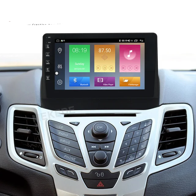 9" android 12 bilstereo  Ford Fiesta (2009-2017) gps wifi carplay android auto blåtand rds Dsp 64gb 4GSIM