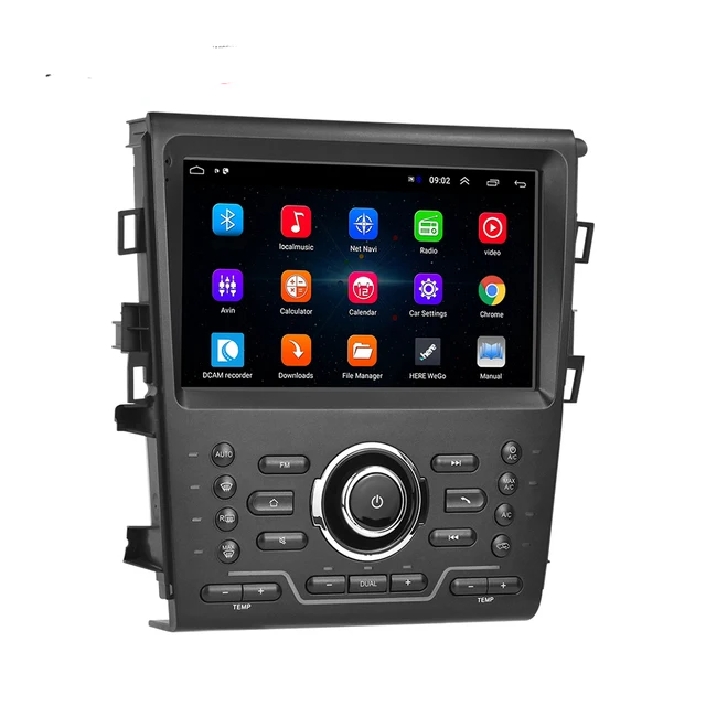 9"android 10, bilstereo Ford Mondeo (2013-2018) gps wifi carplay android auto blåtand rds Dsp 32gb