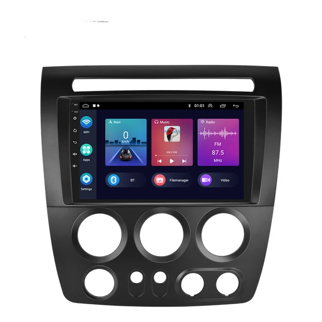 9"android 11,bilstereo  Hummer H3 (2005--2010) Gps,RDS Dsp Carplay android auto blåtand  32GB