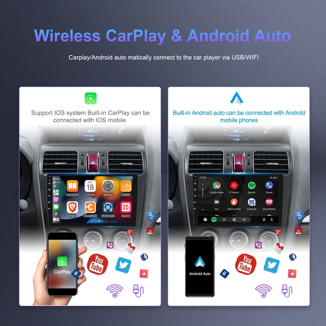 10.1" android 11, bilstereo GMC (2007---2012) gps wifi carplay android auto blåtand rds Dsp 32gb