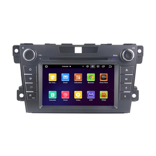 7"android 12, bilstereo  med dvd-spelare  Mazda cx-7 (2006--2012) gps wifi carplay android auto blåtand rds Dsp 32GB
