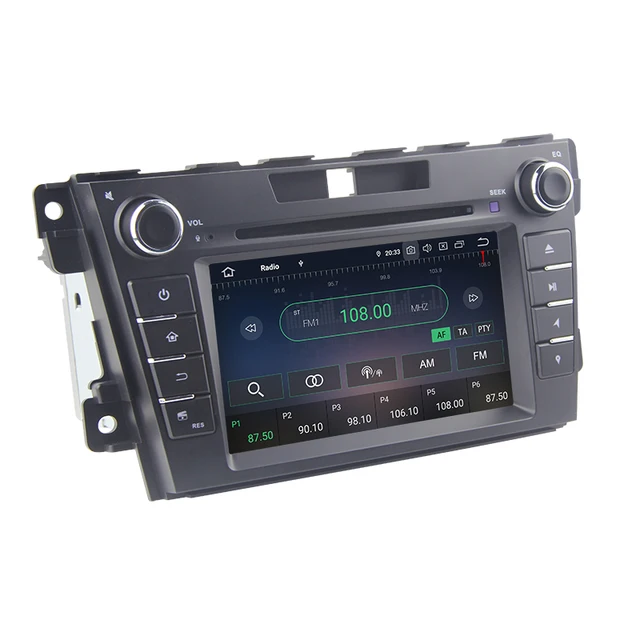7"android 12, bilstereo  med dvd-spelare  Mazda cx-7 (2006--2012) gps wifi carplay android auto blåtand rds Dsp 32GB