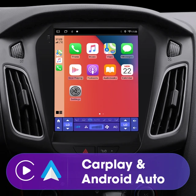 9.7"android 12, bilstereo  FORD FOCUS  3 Mk3 (2012---2019) gps wifi carplay android auto blåtand rds Dsp 128GB, 4GSIM