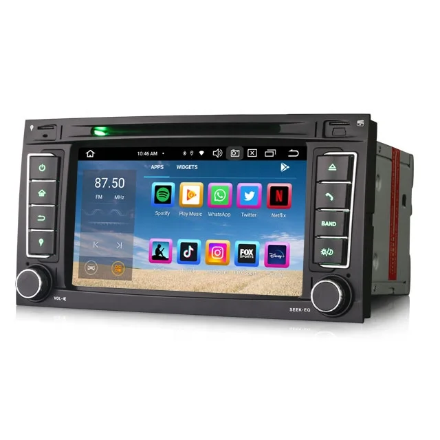 7"android 12 bilstereo  VW T5 Multivan (2004-2009) gps wifi carplay android auto blåtand rds Dsp 64gb 4GSIM