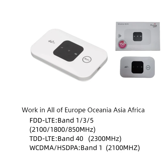 Pocket mini bärbar 4G wifi router ,plats för 4G simkort