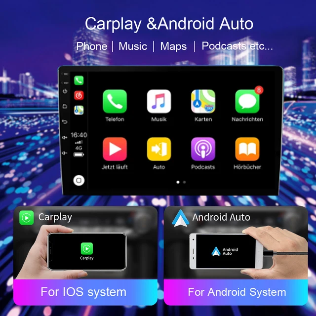 9"android 12 bilstereo Kia Sportage (2010---2016) GPS wifi carplay android auto blåtand rds DspROM: 64GB, RAM:4GSIM wifi