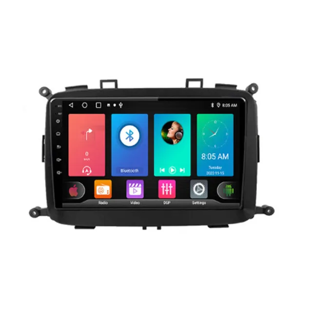 9"android 12  bilstereo  Kia  Carens ( 2014--2017) GPS wifi carplay android auto blåtand rds Dsp RAM:8GB,ROM:128GB,  4GSIM