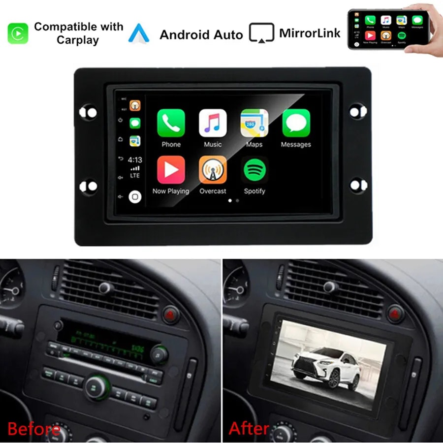 7"android 11  bilstereo  SAAB 9-5 (2005--2011) GPS WIFI carplay android auto blåtand rds Dsp ROM: 32 GB RAM:2 GB ,4G LTE
