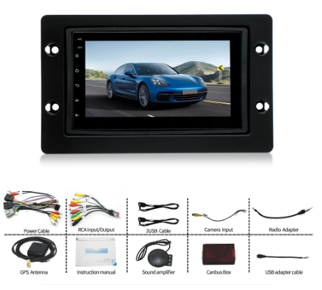 7"android 11  bilstereo  SAAB 9-5 (2005--2009) GPS WIFI carplay android auto blåtand rds Dsp 32gb 4G wifi