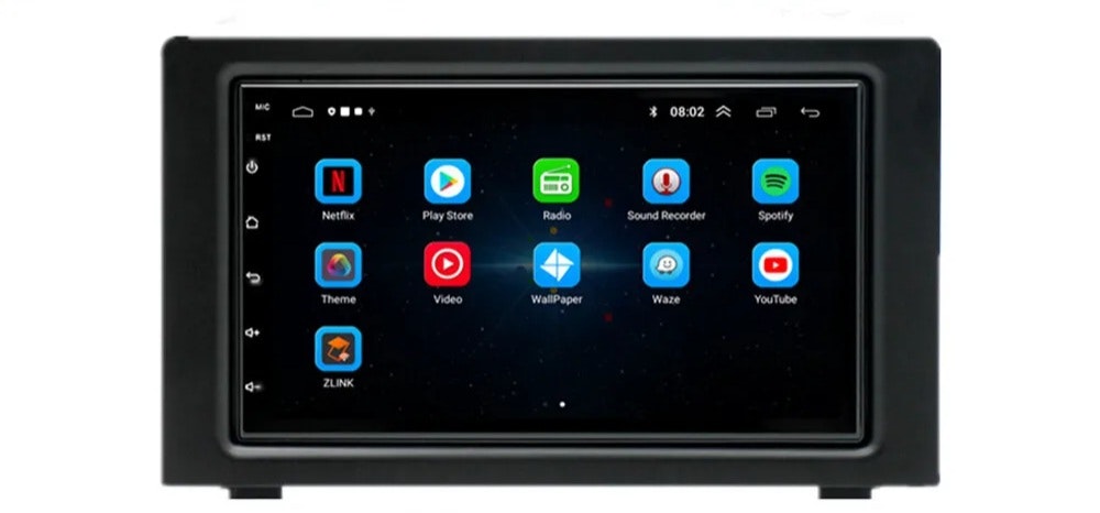 7"android 11  bilstereo  SAAB 9-3 (2007----2014) GPS WIFI carplay android auto blåtand rds Dsp RAM:2GB, ROM:32GB,4G LTE