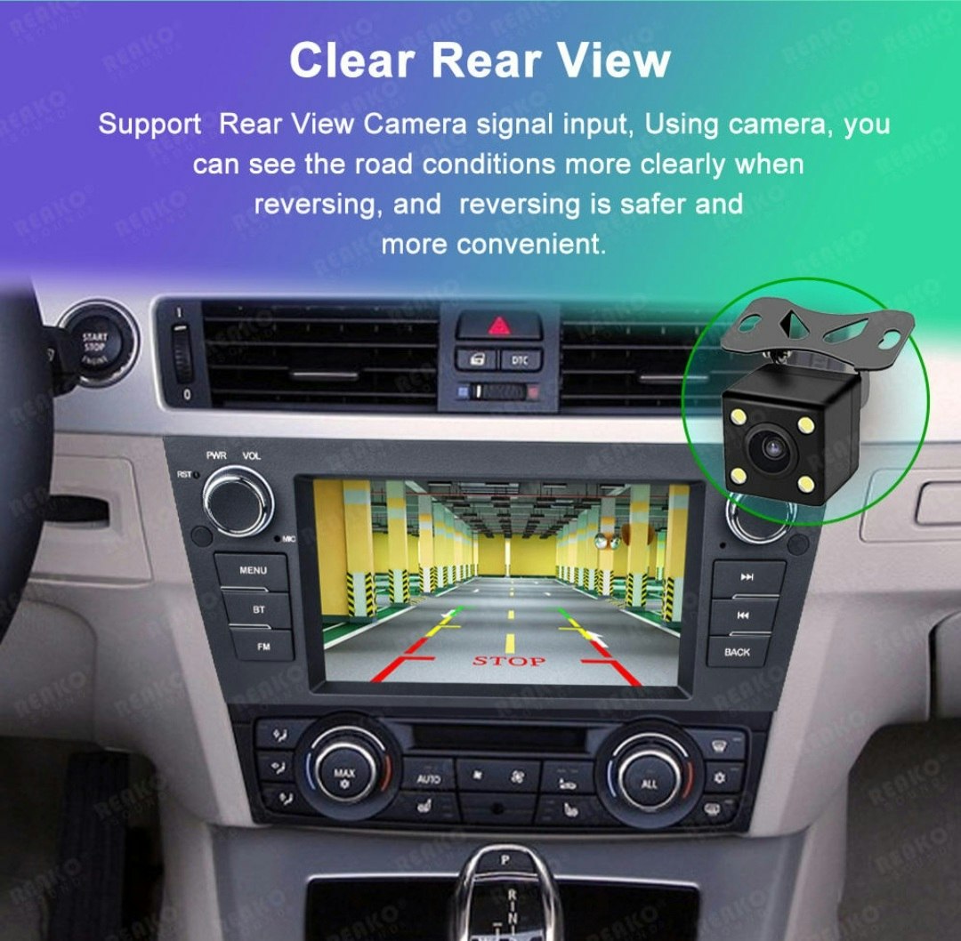 7" Android 10  bilstereo BMW E90,E91,E92,E93( 2006--2012) gps wifi carplay android auto blåtand rds Dsp Ram:2GB, Rom: 32gb