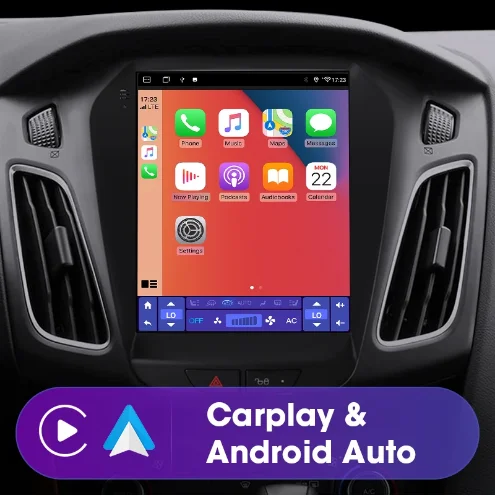 9.7"android11 bilstereo  Ford  Focus 3 MK3 (2011--2019) gps wifi carplay android auto blåtand rds Dsp  Ram:4GB, ROM: 64GB, 4GSIM