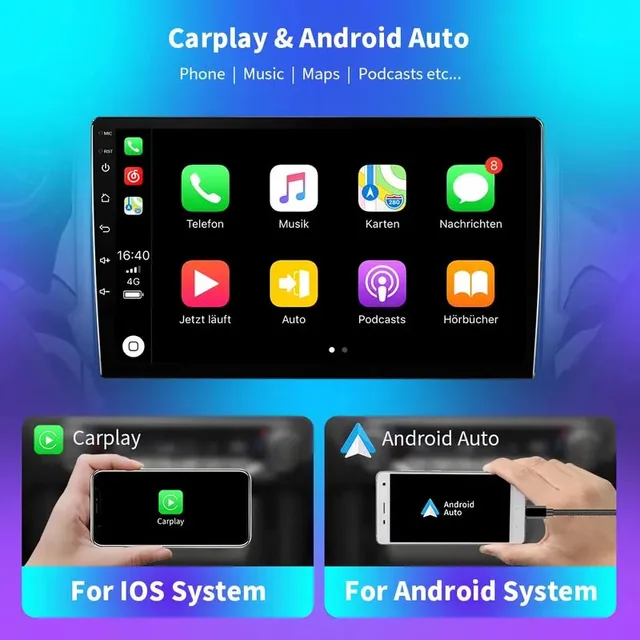 9"android 12  bilstereo  Subaru Legacy/ Outback  (2015---2018) gps wifi carplay android auto blåtand rds Dsp Ram: 8GB,Rom:128GB, 4GSIM