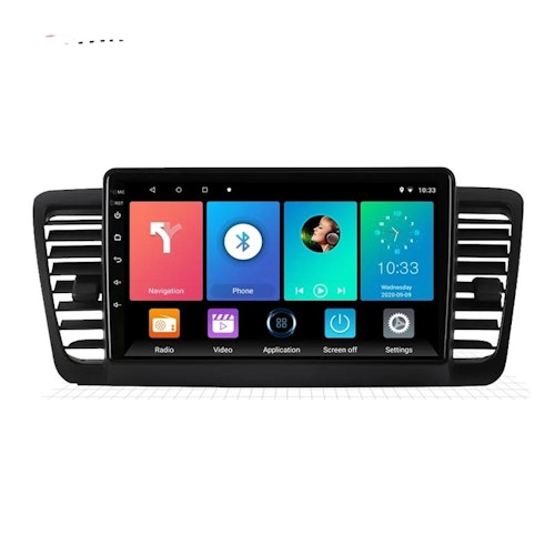 9" android 12 bilstereo  Subaru Legacy/Outback  (2004--2009) gps wifi carplay android auto blåtand rds Dsp RAM: 8GB,ROM;128GB, 4GSIM