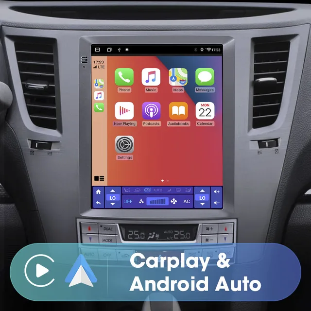 9.7"android112 bilstereo  Subaru Legacy (2009--2014) gps wifi carplay android auto blåtand rds Dsp RAM: 8GB, Rom:128GB, 4GSIM