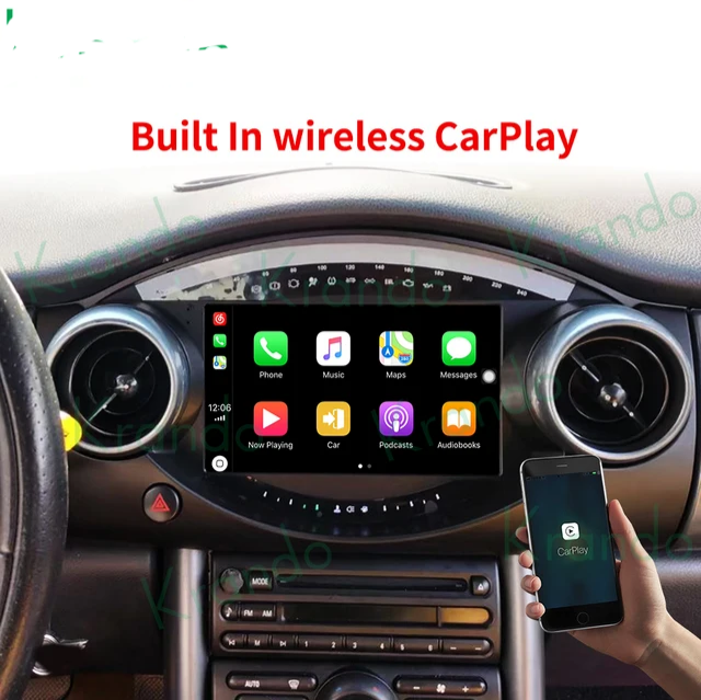 9" Android 12 bilstereo Mini Cooper S R50 R52 R53 (2004 - 2006) GPS wifi carplay android auto blåtand rds Dsp, RAM:4 GB, ROM: 64 GB, 4GSIM