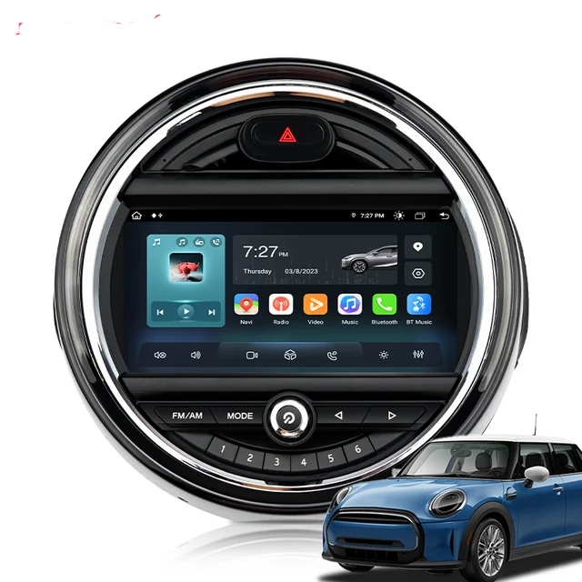 9" Android 12 bilstereo Mini Cooper  F54 F55 F56 F60 ( 2014-2019 )     GPS wifi carplay android auto blåtand rds Dsp, RAM: 2GB, ROM: 32GB, 4GSIM