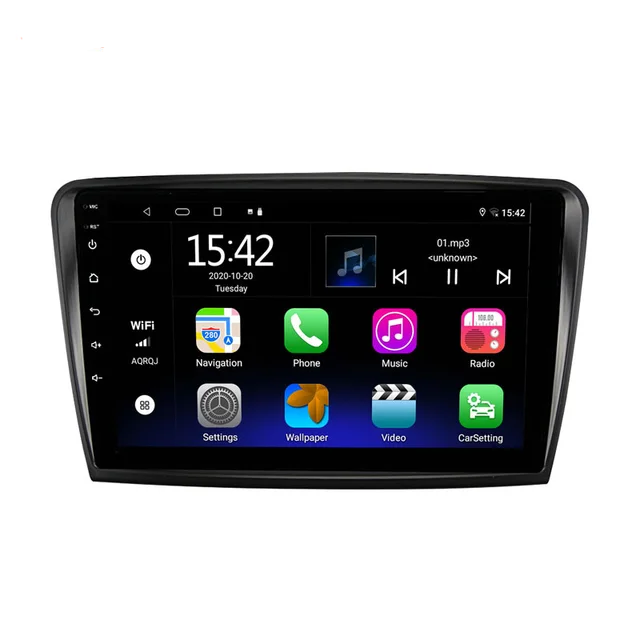 10.1" android 11, bilstereo  Skoda  Superb  (2009---2014) GPS WIFI carplay android auto blåtand rds Dsp Rom:32gb, Ram:2GB, 4GSIM