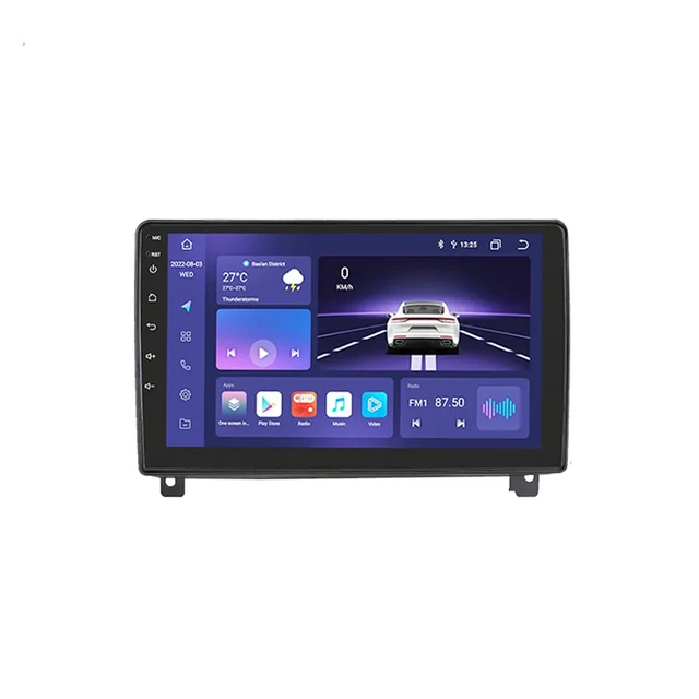 9"android 12,,bilstereo  Peugeot  407( 2004--2011) gps wifi carplay android auto blåtand rds Dsp  RAM:8GB, ROM:128GB, 4GSIM