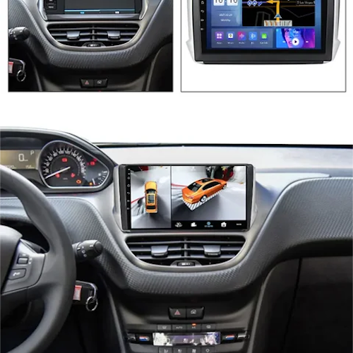 9"android 12,bilstereo Peugeot  2008 208/ 2008/Z9/A94 (2012--2019) gps wifi carplay android auto blåtand rds Dsp RAM:8GB, ROM:128GB, 4G SIM
