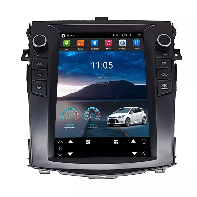 10 4" android 11, bilstereo  Toyota Auris(2008--2012) gps wifi carplay android auto blåtand rds Dsp  Rom: 32 GB, RAM : 2GB