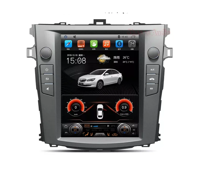 10 4" android 11, bilstereo  Toyota Auris(2008--2012) gps wifi carplay android auto blåtand rds Dsp  Rom: 32 GB, RAM : 2GB