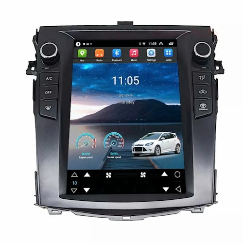 10 4" android 12, bilstereo  Toyota Auris(2008--2012) gps wifi carplay android auto blåtand rds Dsp  Rom: 64 GB, RAM : 4GB, 4G simkort modul