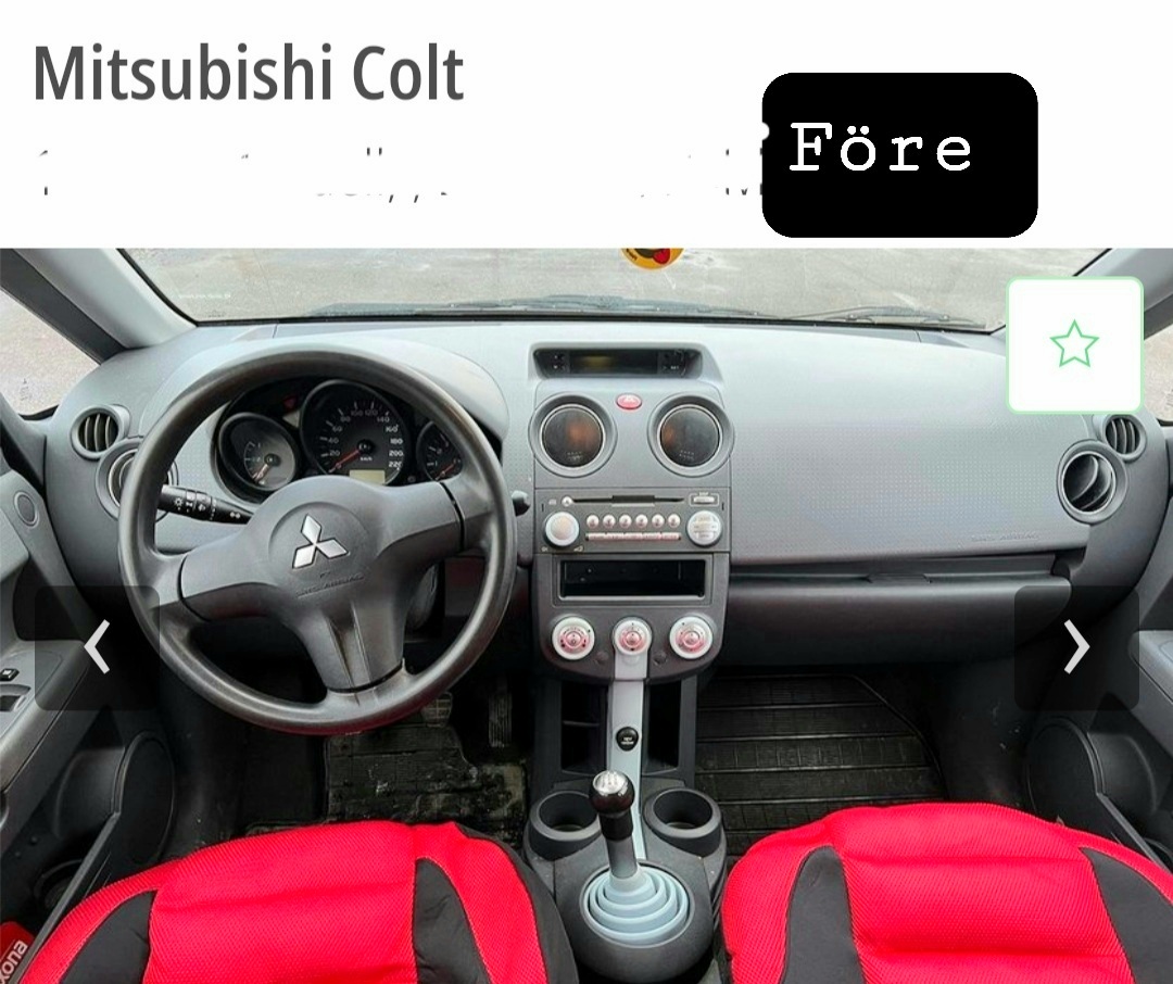 9"android 13  bilstereo  Mitsubishi Colt ( 2007--2012) gps wifi carplay android auto blåtand rds Dsp  Ram: 2GB, ROM: 32GB, 4G LTE