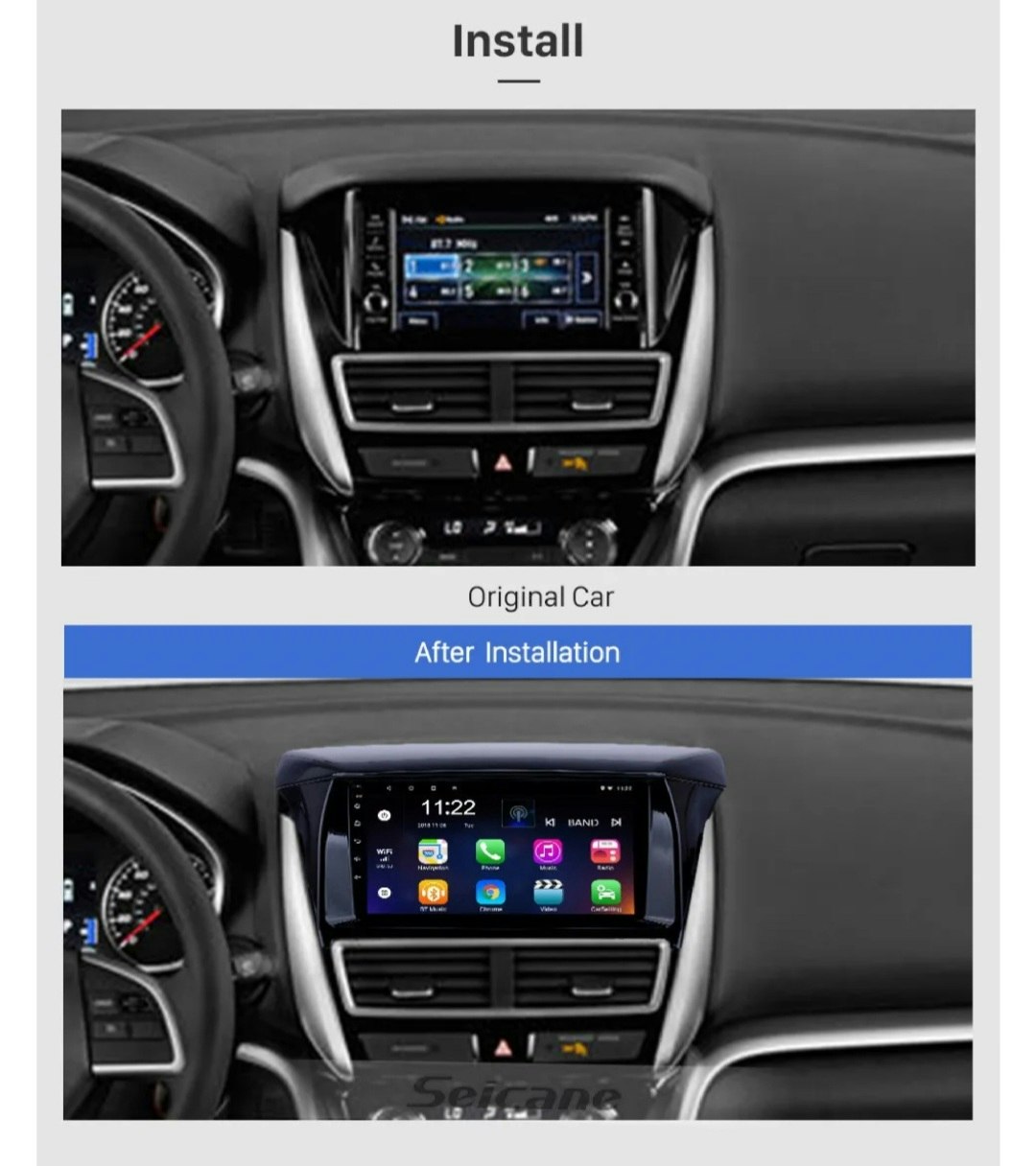 9"android 12 bilstereo  Mitsubishi Eclipse ( 2017---2021) gps wifi carplay android auto blåtand rds Dsp Rom: 32GB, RAM: 2GB, 4G LTE