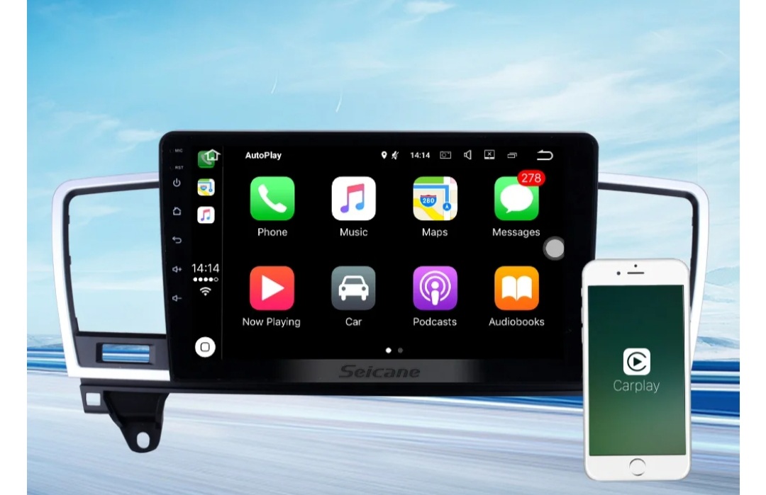 9"android 12, bilstereo Mercedes Benz ML ,GL350 (2014--2015) GPS, WIFI,Rom: 64GB, blåtand,carplay ,RAM:4GB, 4G LTE