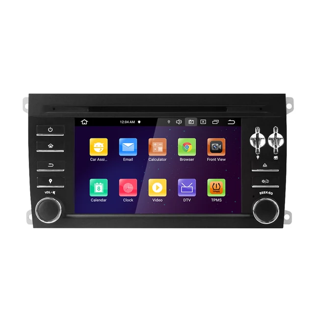 7"android 12 bilstereo, dvd-spelare   Porsche Cayenne (2003-2010) gps,wifi carplay android auto blåtand rds Dsp RAM : 8GB ,ROM:128 GB, 4G LTE