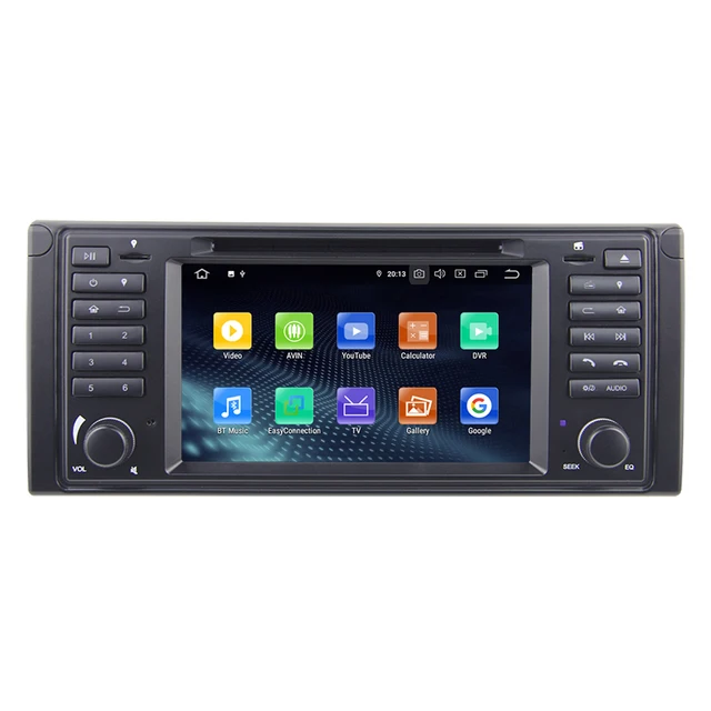 7"android 12 bilstereo med dvd spelare  BMW 5 SERIE E39  ,X5,M5,E53(1996---2007) gps wifi carplay android auto blåtand rds Dsp RAM:8GB ROM: 128GB, 4G LTE