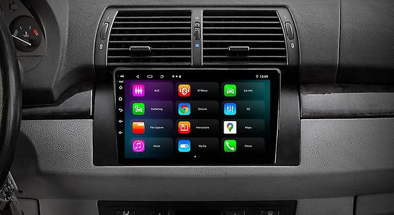 9" android 12 ,bilstereo   BMW 5 SERIE E39  ,X5,M5,E53(1996---2007) gps wifi carplay android auto blåtand rds Dsp RAM:8GB ROM: 128GB, 4G LTE
