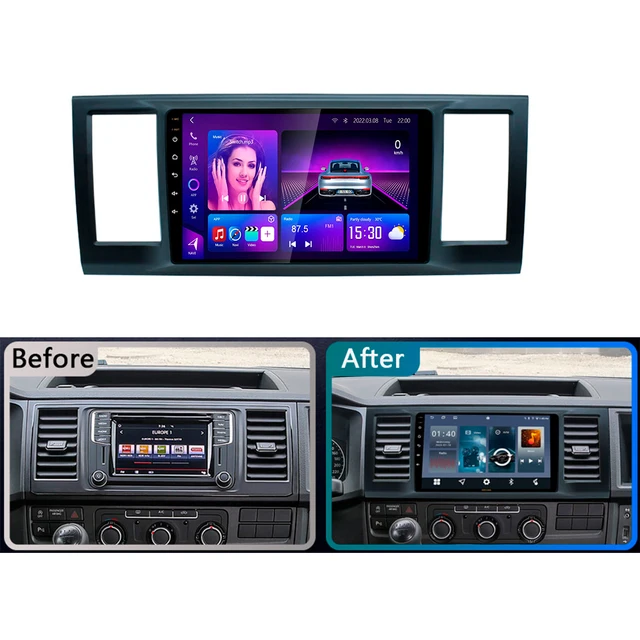9" android 12 bilstereo vw Caravelle ,Transporter T6 ( 2015--2021) gps wifi carplay android auto blåtand rds Dsp Rom:64GB,Ram:4GB ,4G LTE