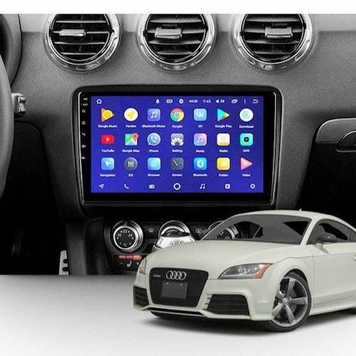9"android 12 bilstereo  Audi  TT(2006--2011) GPS carplay android auto blåtand rds Dsp RAM 4GB,ROM :64GB,4G LTE