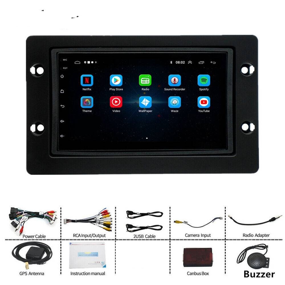 7"android 12  bilstereo  SAAB 9-5 (2005--2009) GPS WIFI carplay android auto blåtand rds Dsp RAM:8GB, ROM :128GB , 4G LTE