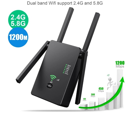 4G&5G  1200 MBps  Dual band wifi repeater
