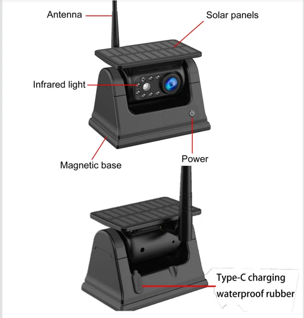 5" Solcell  wifi backkamera system