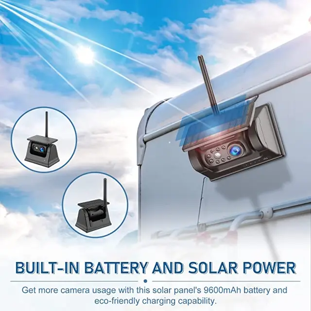 5" Solcell  wifi backkamera system
