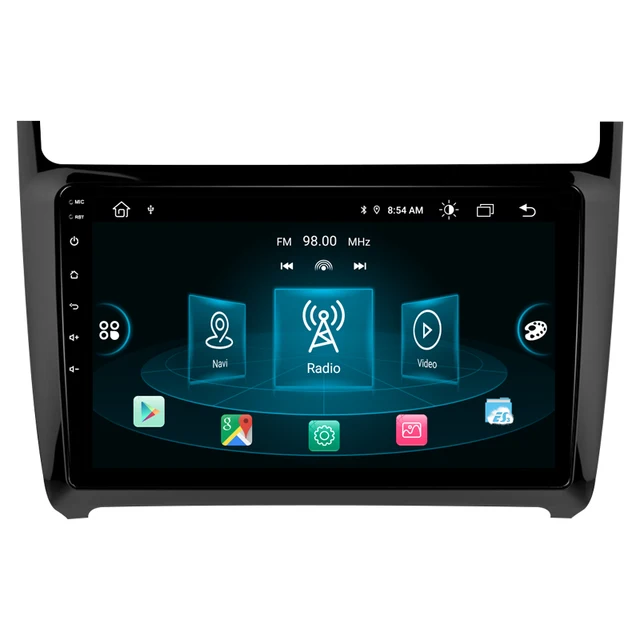 9" android 13 bilstereo VW polo ( 2008--2020) gps wifi carplay android auto blåtand wifi  rds Dsp RAM:4GB,ROM: 64GB  4G  LTE