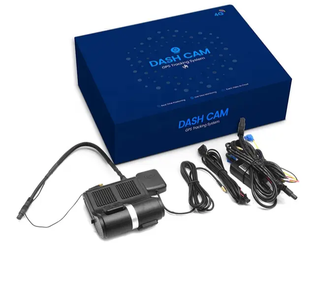 4G dual HD Dashcam  med GPs, 128GB extra minne
