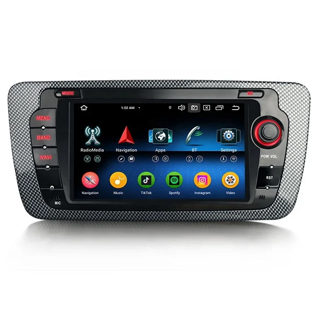 7"android 13, bilstereo SEAT IBIZA (2009-2013) gps wifi carplay android auto blåtand rds Dsp RAM:4 GB, ROM:64☆GB, 4G LTE