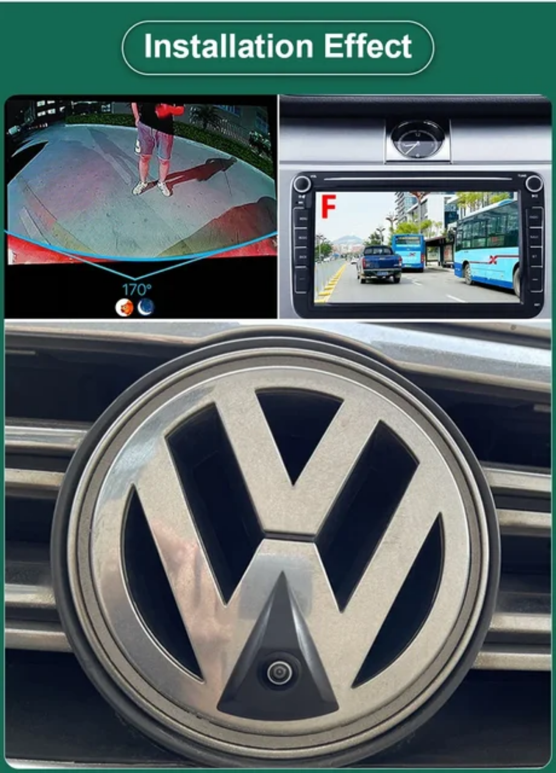 CCD AHD 1080P Bil Front Logo Kamera För VW Transporter T4 T5 Passat CC B5 B6 Golf 4 5 6 Polo Jetta Bora Touran Caddy
