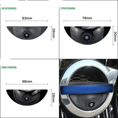 175° AHD 1080P vattentät  Front kamera (9,8*3,8cm) Volvo S40/S60/S90/V40/C30/XC60/XC90