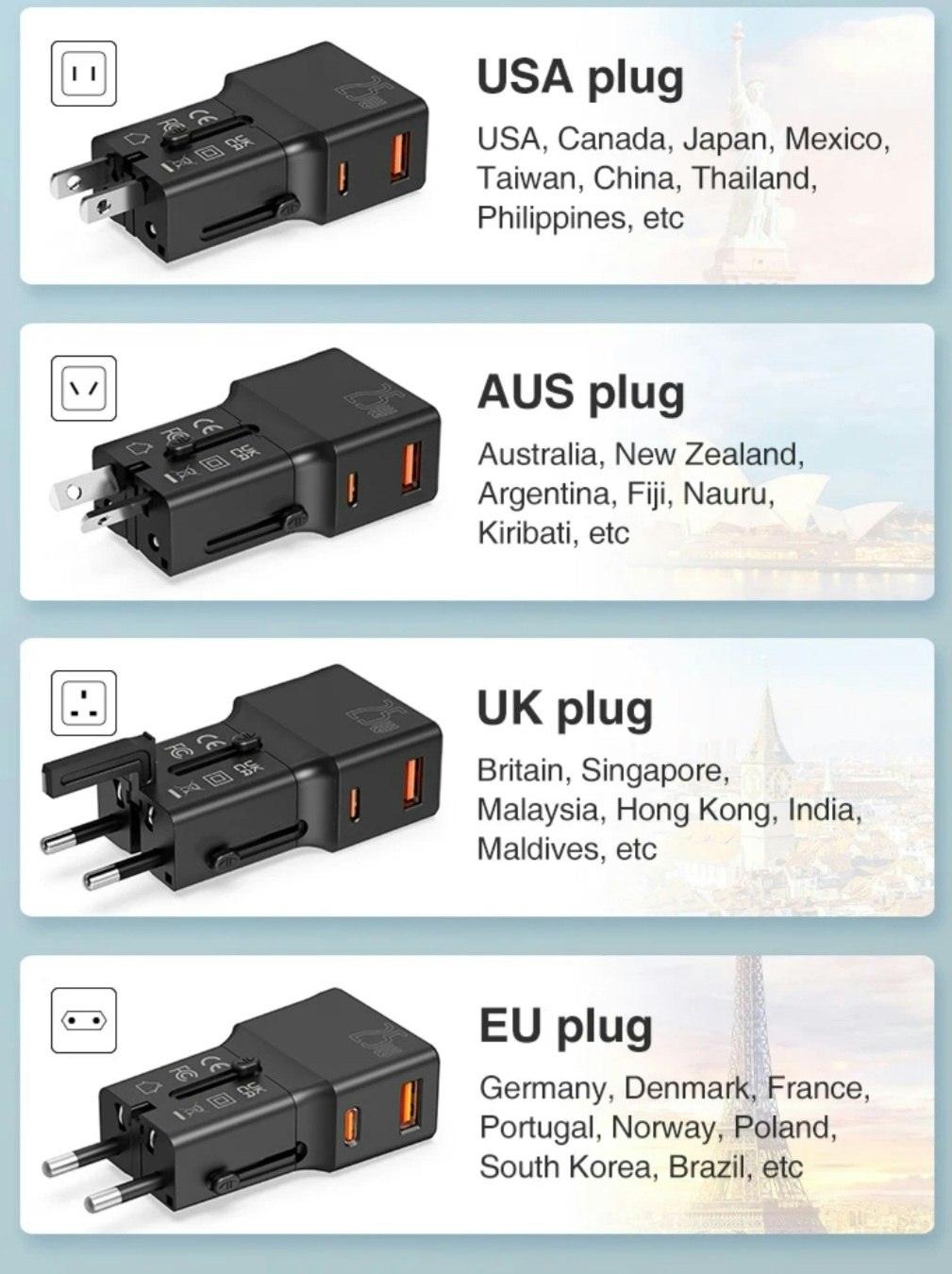 Universal  telefonladdare