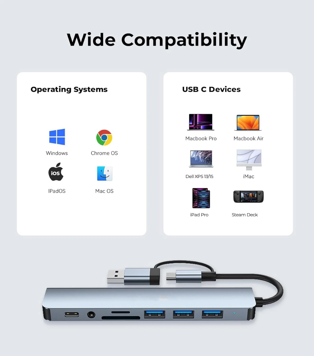 8 i 2 usb station