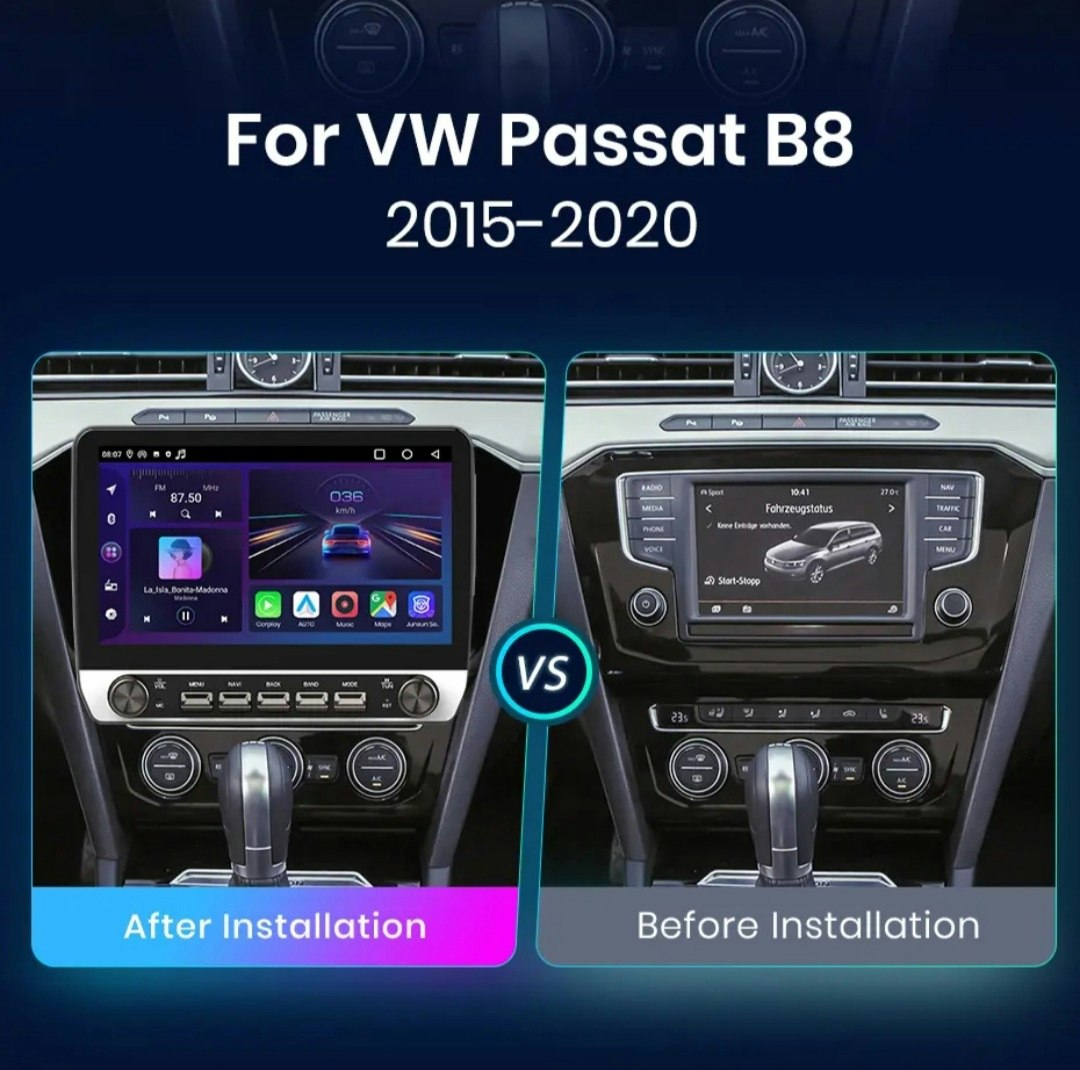 10.1" android13,bilstereo  vw Passat  B8 ( 2015--2020) gps wifi carplay android auto blåtand rds Dsp RAM:4GB,ROM: 64GB, 4G LTE