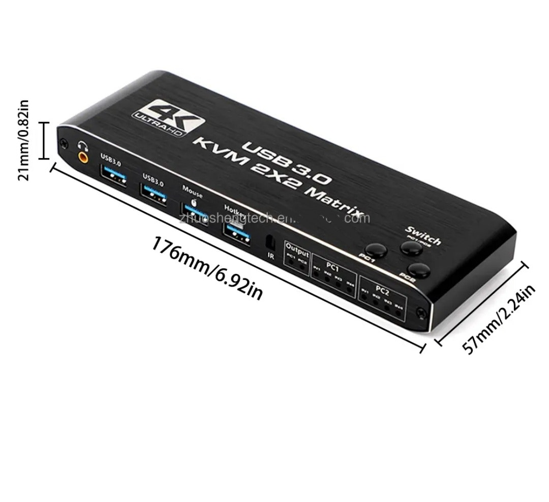 HDMI KVM USB Matrix dual monitor