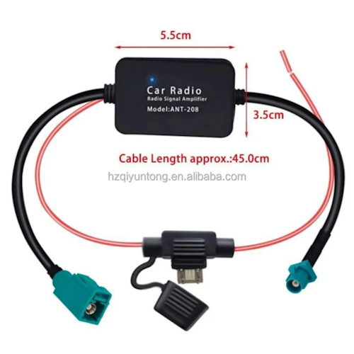 FM/AM VW/Seat/Skoda   bilradio antenn signalförstärkare