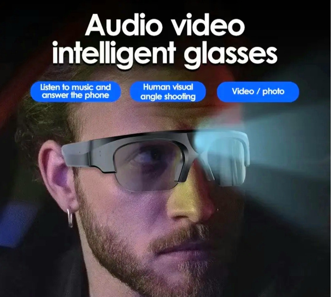 128GB senaste Glasögon med 4K HD  videokamera Bluetooth, musik spelare